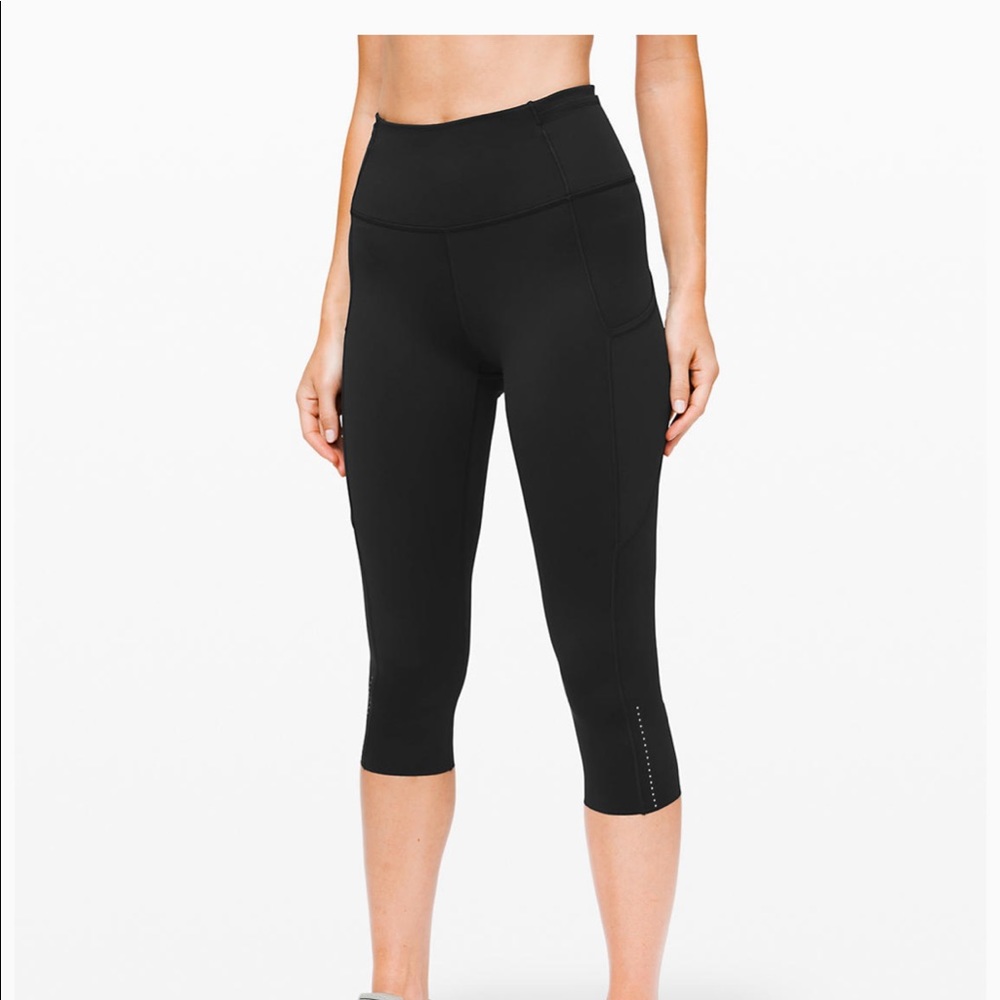 Lululemon fast and free 19” crops